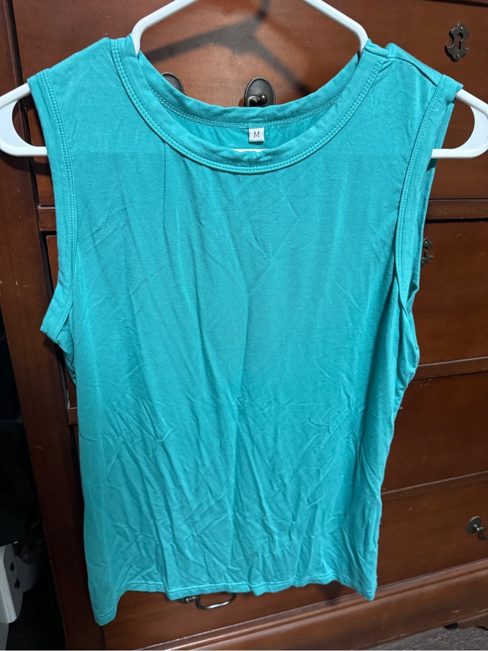 Sleeveless Teal Women's Tank Top - M